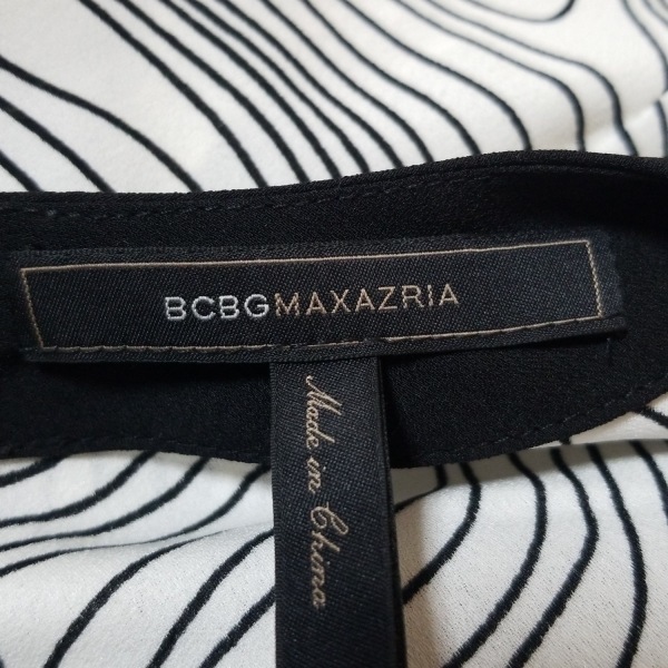 ビーシービージーマックスアズリア BCBGMAXAZRIA サイズXXS XS - 白×黒 レディース 長袖/ロング 美品 ワンピース_画像3