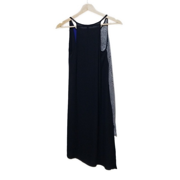 ビーシービージーマックスアズリア BCBGMAXAZRIA サイズXXS XS - 黒×ブルー×ライトグレー レディース キャミワンピ/ミニ 美品 ワンピース_画像2