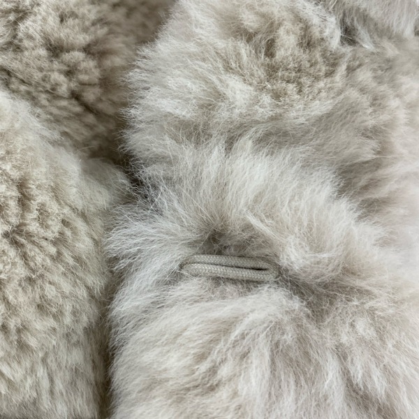 ロペ ROPE サイズ9 M - ラビット ベージュ レディース 毛皮/長袖/ショート丈/冬 コート_画像6