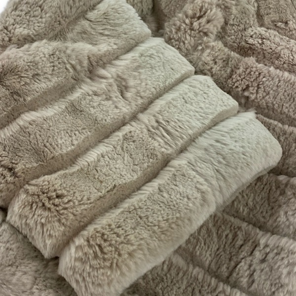 ロペ ROPE サイズ9 M - ラビット ベージュ レディース 毛皮/長袖/ショート丈/冬 コート_画像8