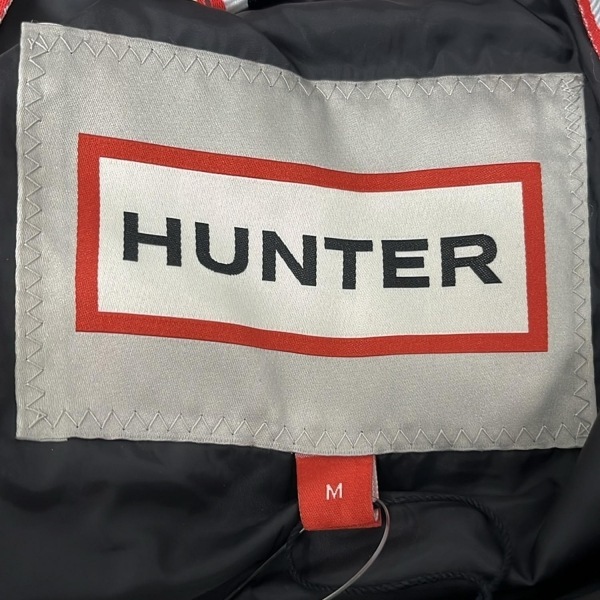 ハンター HUNTER ブルゾン サイズM - 黒 メンズ 長袖/ジップアップ/中綿/フード収納可/秋/冬 美品 ジャケット_画像3