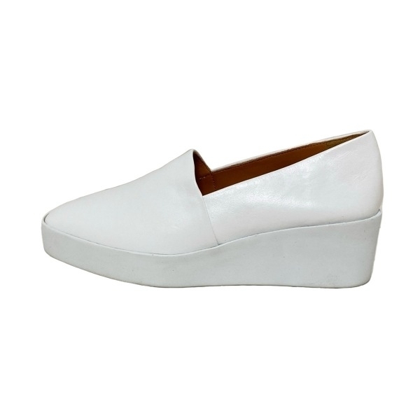 クレジュリー CLERGERIE スリッポン 35 1/2 - レザー 白 レディース ウェッジソール 靴_画像1