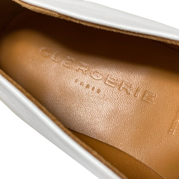クレジュリー CLERGERIE スリッポン 35 1/2 - レザー 白 レディース ウェッジソール 靴_画像5
