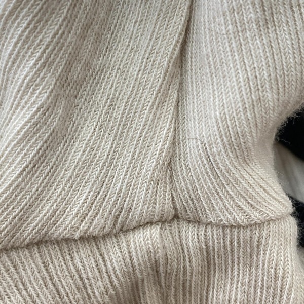 シングス ザット マター THINGS THAT MATTER 長袖カットソー サイズF - ベージュ×黒 レディース ニット トップス_画像7