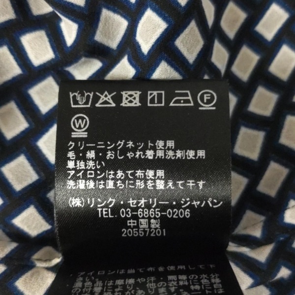 セオリー theory 長袖シャツブラウス サイズS - 黒×ネイビー×ライトグレー レディース 新品同様 トップス_画像5
