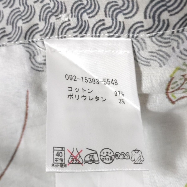 エトロ ETRO 長袖シャツブラウス サイズ42 M - ライトグレー×ダークブラウン×マルチ レディース 美品 トップス_画像4