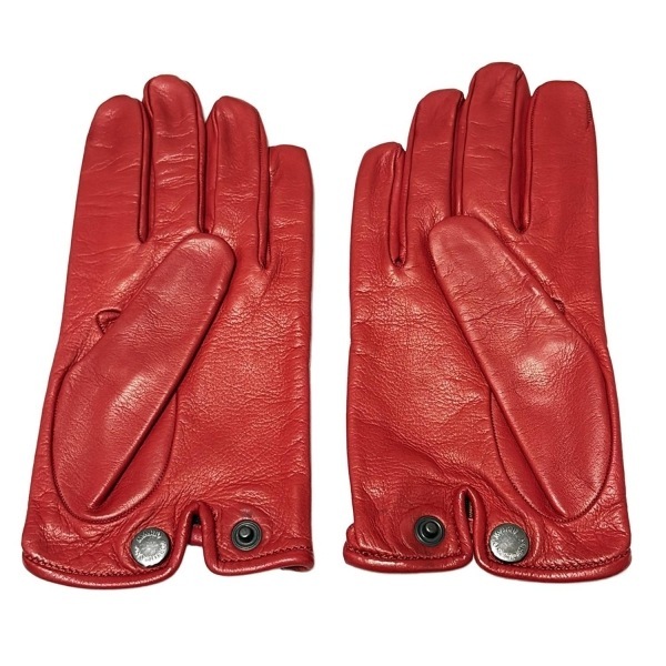 マリオポルトラーノ MARIOPORTOLANO - レザー レッド レディース 手袋_画像3