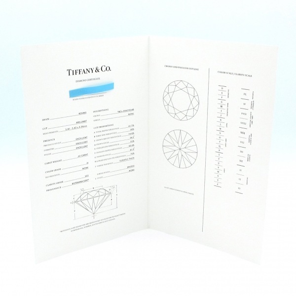 磨き済み■ティファニー TIFFANY&Co. ネックレス ソリティア Pt950×ダイヤモンド ダイヤ0.60カラット/CUT:BRILLIANT/CLARITY:VS1/COLOR:H_画像10