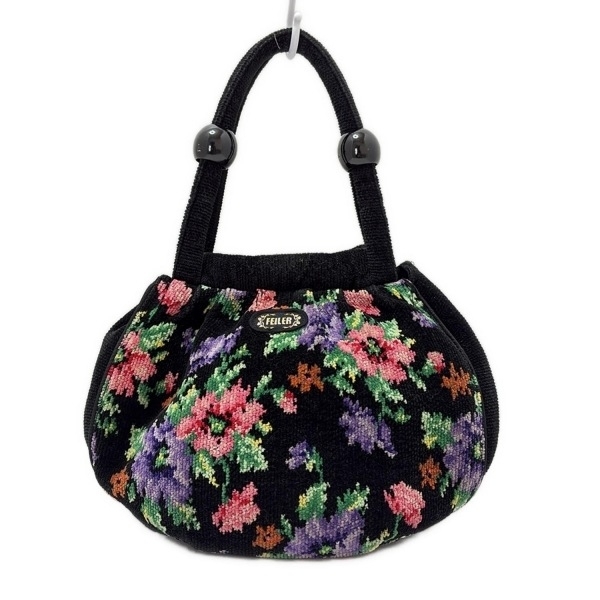  Feiler FEILER ручная сумочка - чёрный × розовый × мульти- цветочный принт / Mini сумка сумка 
