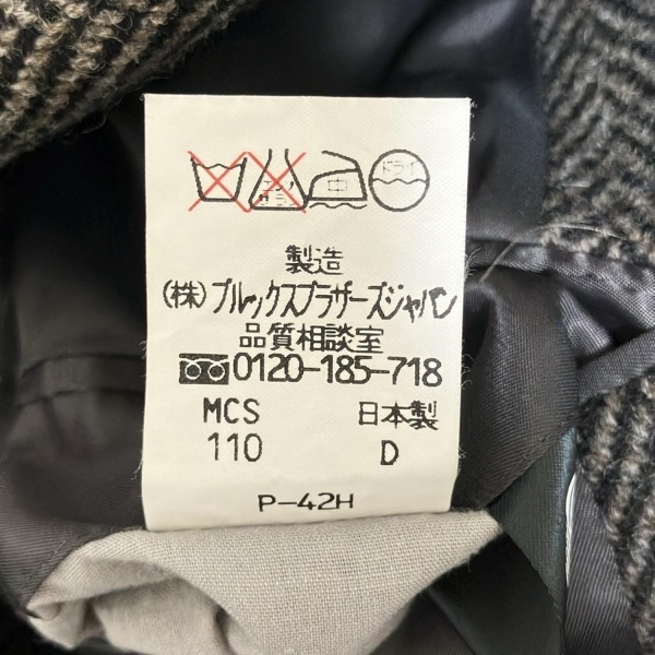 ブルックスブラザーズ BrooksBrothers サイズ40REG - 黒×ダークブラウン×ダークグレー メンズ 長袖/冬 ジャケット_画像5