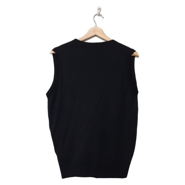 ジョンスメドレー JOHN SMEDLEY ベスト サイズL - 黒 メンズ 美品 トップス_画像2