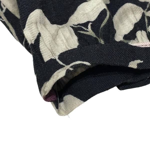 ローラアシュレイ LAURAASHLEY サイズ11 M - 黒×ピンク×マルチ レディース 長袖/ロング/花柄 美品 ワンピース_画像8