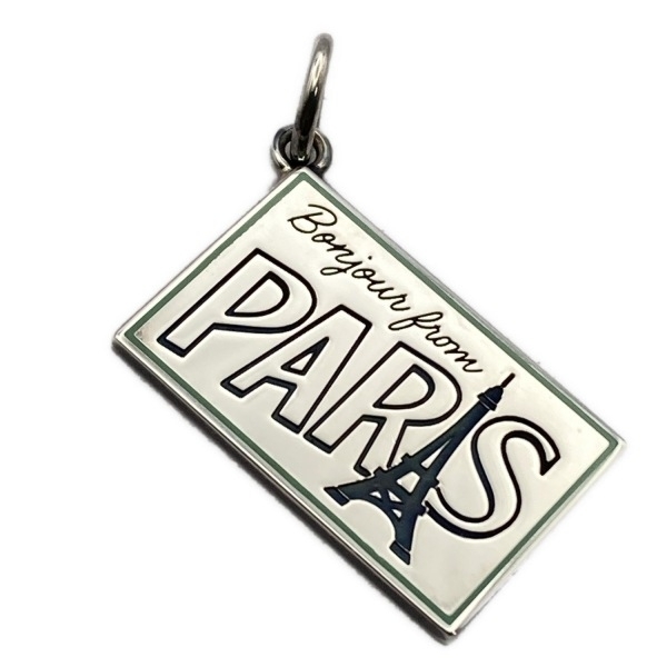 ティファニー TIFFANY&Co. ペンダントトップ - シルバー×ティファニーブルー ポストカード/Bonjour from PARIS 美品 アクセサリー（他）_画像1