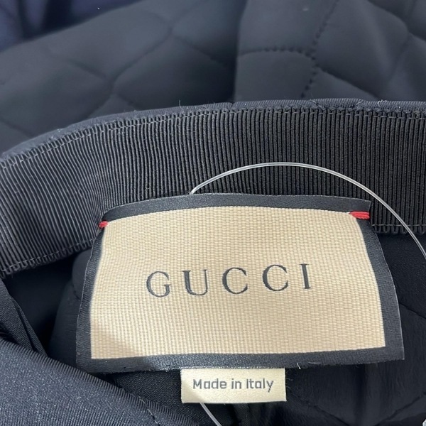 グッチ GUCCI スカート サイズ36 S 771282 ZAPNA - 黒×ダークネイビー×レッド レディース ひざ丈/キルティング ボトムス_画像3