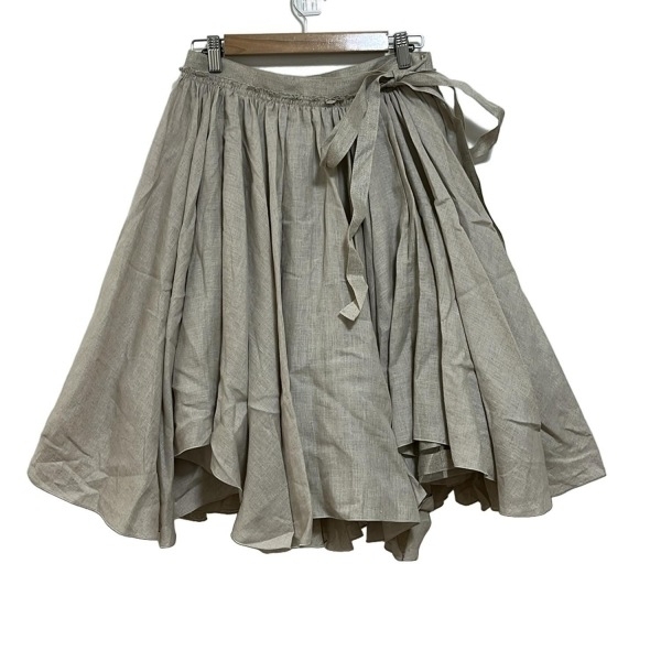  Foxey FOXEY юбка размер 40 M 38452linen букет бежевый женский колено длина / лен /chu-ru низ 