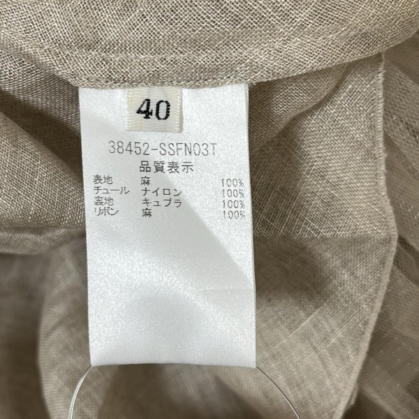  Foxey FOXEY юбка размер 40 M 38452linen букет бежевый женский колено длина / лен /chu-ru низ 