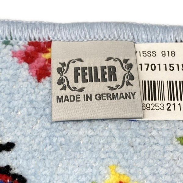  Feiler FEILER - голубой × розовый × мульти- бабочка как новый носовой платок 