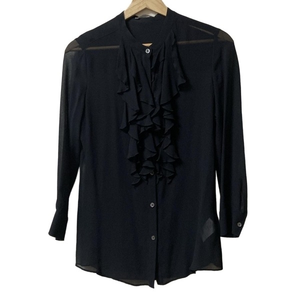 セオリーリュクス theory luxe 長袖シャツブラウス サイズ38 M - 黒 レディース トップス_画像1