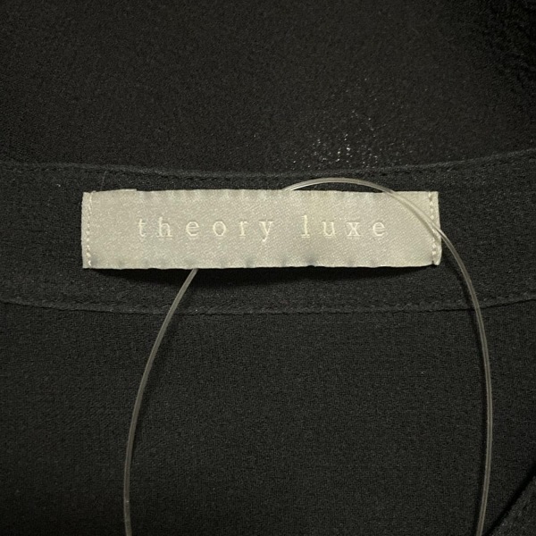 セオリーリュクス theory luxe 長袖シャツブラウス サイズ38 M - 黒 レディース トップス_画像3