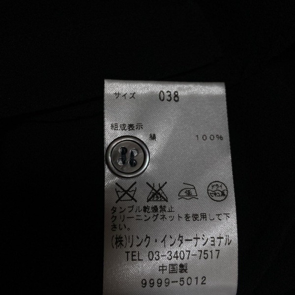 セオリーリュクス theory luxe 長袖シャツブラウス サイズ38 M - 黒 レディース トップス_画像4