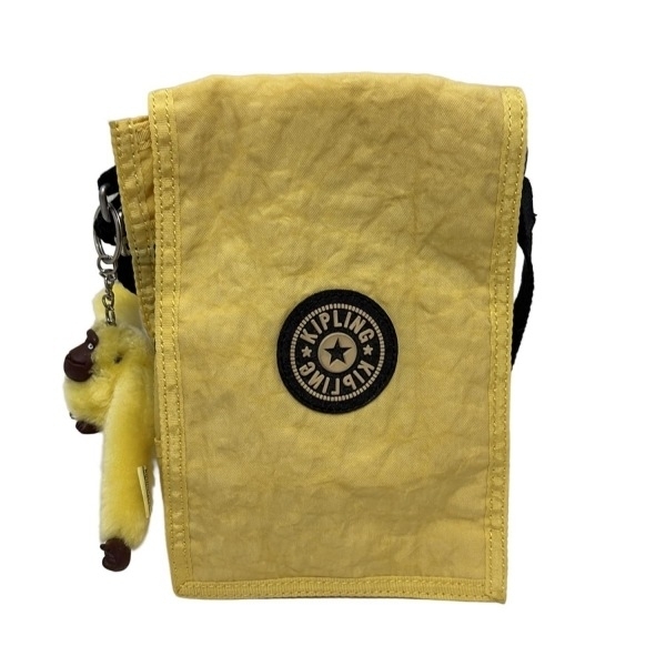 キプリング Kipling ショルダーバッグ - ライトイエロー×黒 美品 バッグ_画像1