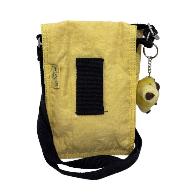 キプリング Kipling ショルダーバッグ - ライトイエロー×黒 美品 バッグ_画像3