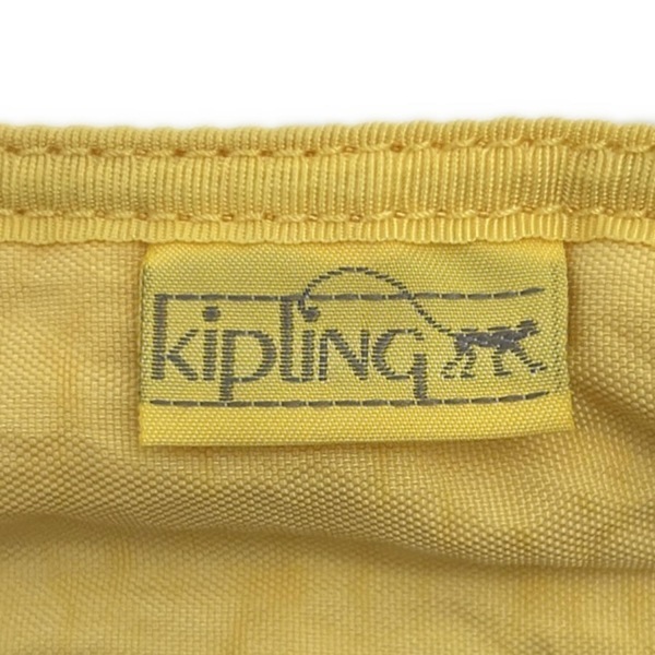キプリング Kipling ショルダーバッグ - ライトイエロー×黒 美品 バッグ_画像8