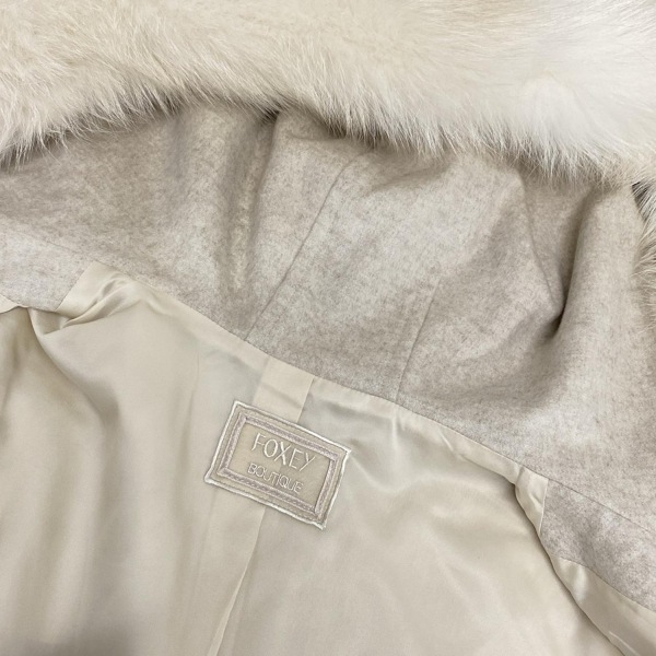  Foxey FOXEY блузон размер 40 M 43194 - кашемир бежевый женский длинный рукав / мех / зима / осень прекрасный товар жакет 