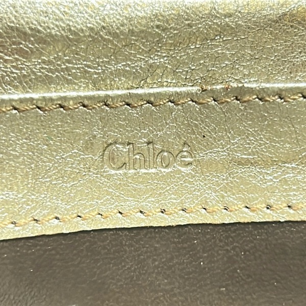 クロエ Chloe 長財布 パディントン レザー ゴールド 財布_画像5