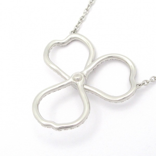 磨き済み■ティファニー TIFFANY&Co. ネックレス ペーパーフラワー オープンフラワー ペンダント Pt950×ダイヤモンド パヴェダイヤ_画像3