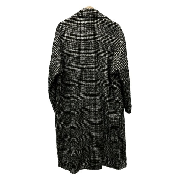アイシービー ICB サイズJPN 9 - アイボリー×黒 レディース 長袖/千鳥格子柄/ロング丈/春/秋 コート_画像2