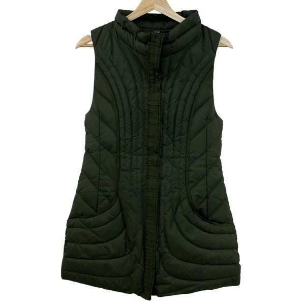 ヒロココシノ HIROKO KOSHINO ダウンベスト サイズ40 M - カーキ レディース 冬 美品 ジャケット_画像1