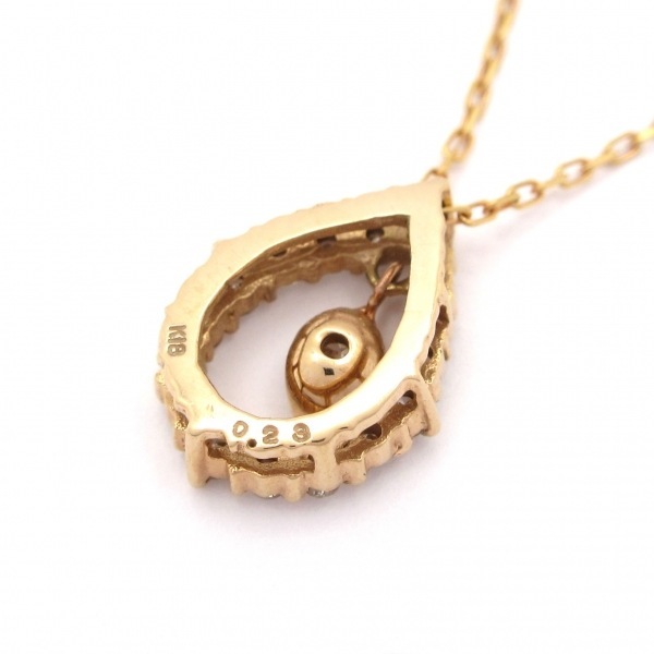 ノーブランド Unbranded ネックレス K18PG×ダイヤモンド 総重量:1.7g/0.23刻印 アクセサリー（首）_画像3