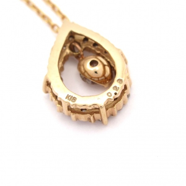 ノーブランド Unbranded ネックレス K18PG×ダイヤモンド 総重量:1.7g/0.23刻印 アクセサリー（首）_画像5