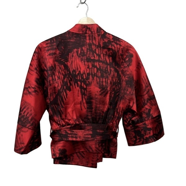 ヴィヴィアンタム VIVIENNE TAM ブルゾン サイズ0 XS - レッド×黒 レディース 七分袖/春/秋 ジャケット_画像2