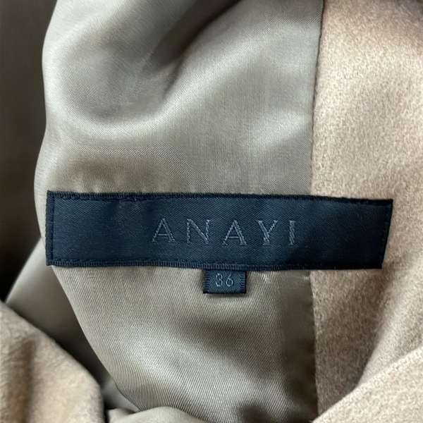 アナイ ANAYI サイズ36 S - ライトブラウン レディース 長袖/カシミヤ/秋/冬 美品 コート_画像3