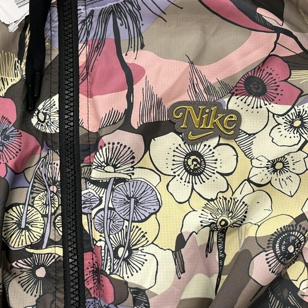 ナイキ NIKE ブルゾン サイズM - ライトパープル×ピンク×マルチ レディース 長袖/フラワー(花)/春/秋 美品 ジャケット_画像3