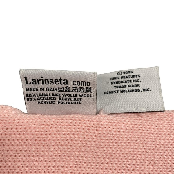 モスキーノ MOSCHINO - ピンク×グレー オリーブ マフラー_画像3