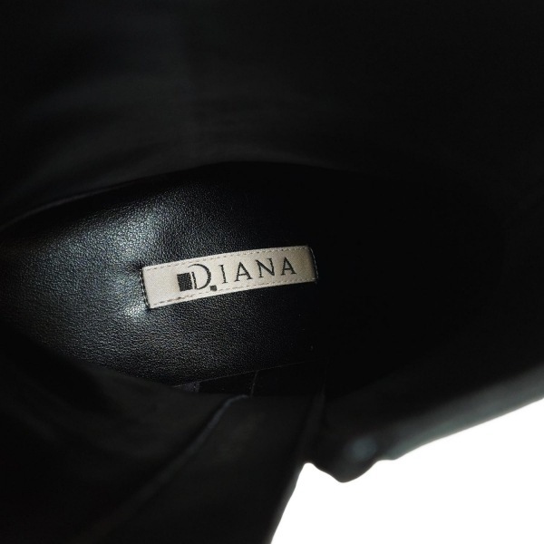 ダイアナ DIANA ショートブーツ 22 1/2 - レザー 黒 レディース 靴_画像6
