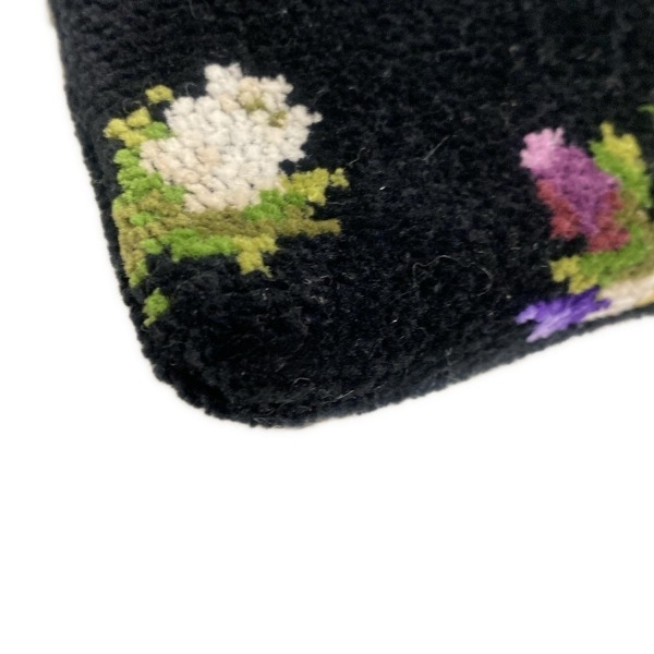 フェイラー FEILER トートバッグ - 黒×パープル×マルチ 花柄/ミニバッグ 美品 バッグ_画像5