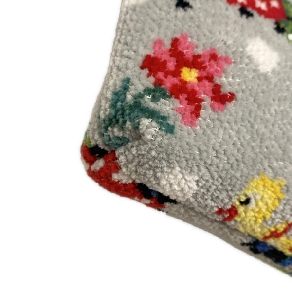 フェイラー FEILER ショルダーバッグ - ライトグレー×レッド×マルチ ハイジ/スマホポシェット/ストラップ着脱可 美品 バッグ_画像5