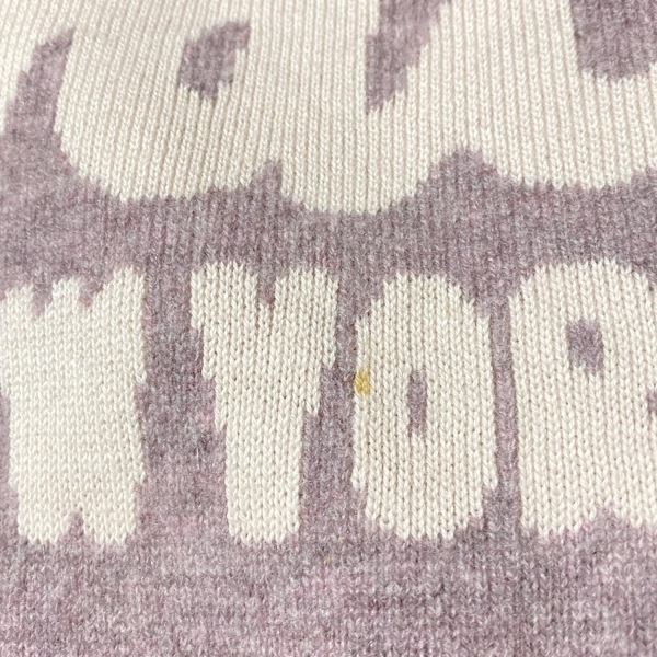コーチ COACH 長袖セーター/ニット サイズXS - ライトパープル×アイボリー レディース クルーネック/ショート丈 美品 トップス_画像7