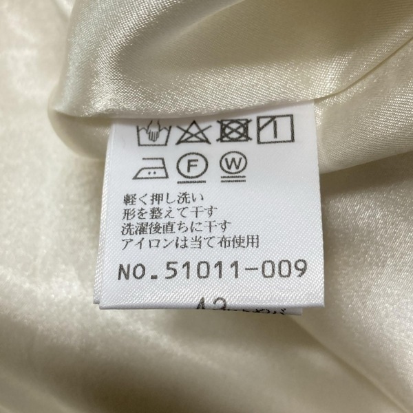 ローズティアラ Rose Tiara サイズ42 L アイボリー×白×グリーン レディース 半袖/刺繍/フラワー 美品 ワンピース_画像5