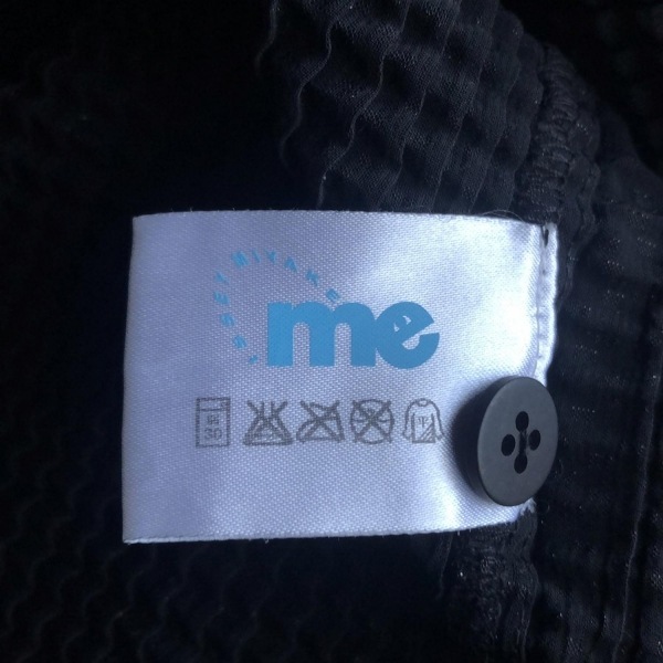 ミー/イッセイミヤケ me ISSEY MIYAKE 長袖シャツブラウス - 黒 レディース ラメ/プリーツ トップス_画像3