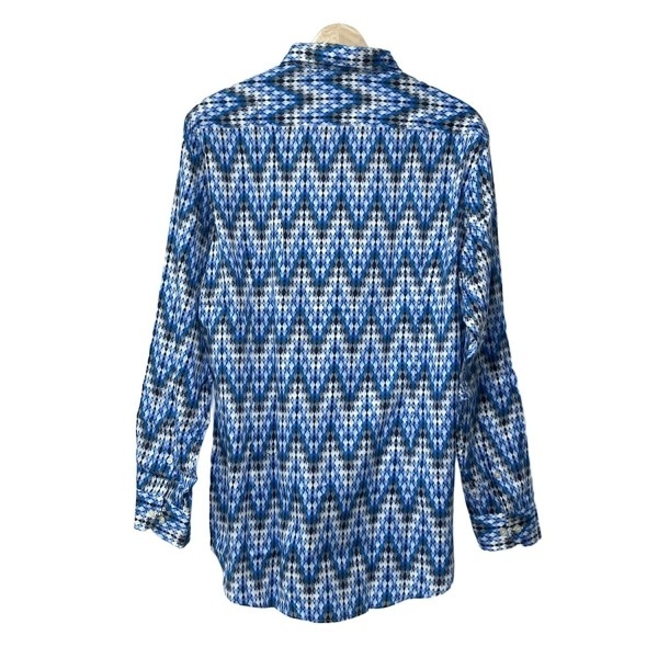 エトロ ETRO 長袖シャツ サイズL - ブルー×白×マルチ メンズ 美品 トップス_画像2