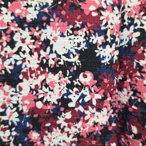 レリアン Leilian サイズ11 M - 白×ピンク×マルチ レディース クルーネック/長袖/ロング ワンピース_画像6