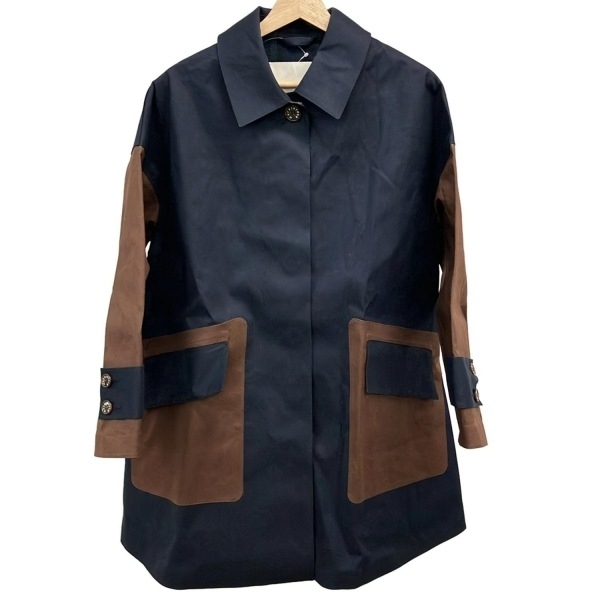 マッキントッシュ MACKINTOSH サイズ6 M - ダークネイビー×ブラウン レディース 長袖/春/秋 コート_画像1