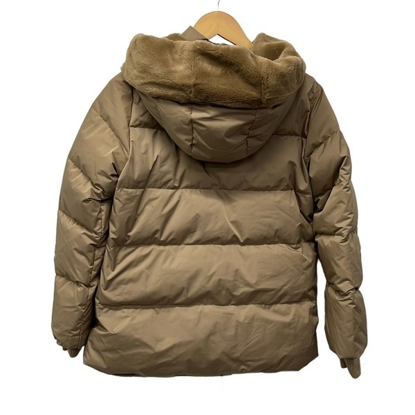 シップス SHIPS ダウンジャケット サイズ38 M - ライトブラウン レディース 長袖/フェイクファー/フード着脱可/ファー着脱可/冬 ジャケット_画像2