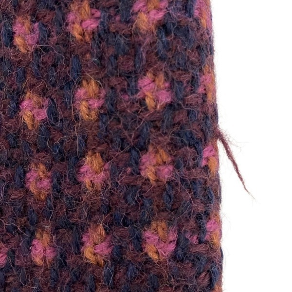  Prada спорт PRADA SPORT юбка размер 38 S - темно-синий × лиловый × мульти- женский колено длина / твид низ 