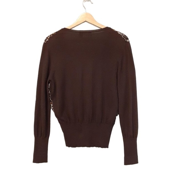 Salvatore Ferragamo FERRAGAMO/SalvatoreFerragamo кардиган размер M - темно-коричневый × темный желтый × мульти- женский длинный рукав